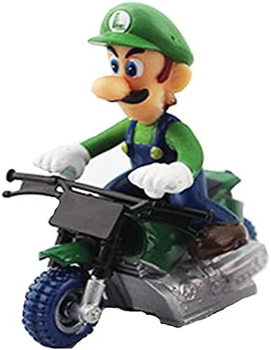 Supe Mari Bros Kart, zum Rückziehen, Autos, Motorrad, Luigi, Yoshi, Kröte, Prinzessin, Pfirsich, Ese