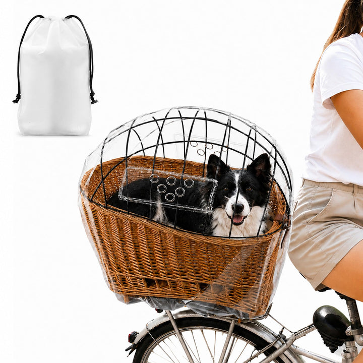 Sonnensegel für Hundefahrradkorb &amp; Fahrradkorb – Grosses, verstellbares Schutznetz für Hunde – Atmun