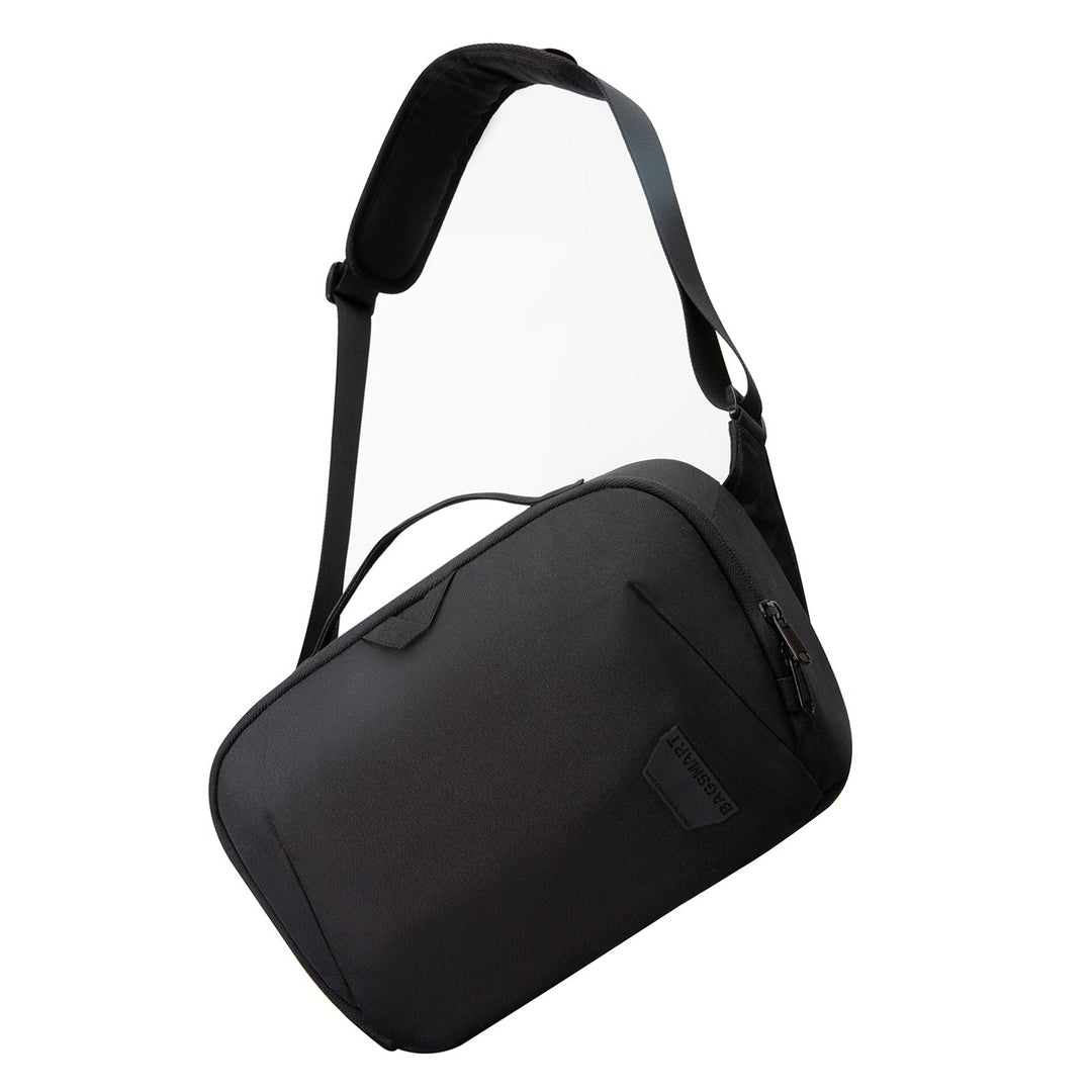 BAGSMART Kameratasche Grosse Umhängetasche Schultertasche, für DSLR SLR-Kamera und Zubehör, Schwarz,