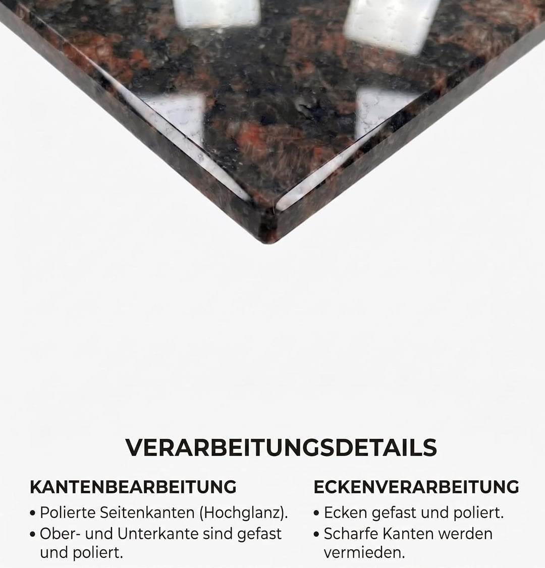 Granit Schneidebrett Servierbrett und Herdabdeckplatte Made in Germany edle Unterlegplatte aus massi