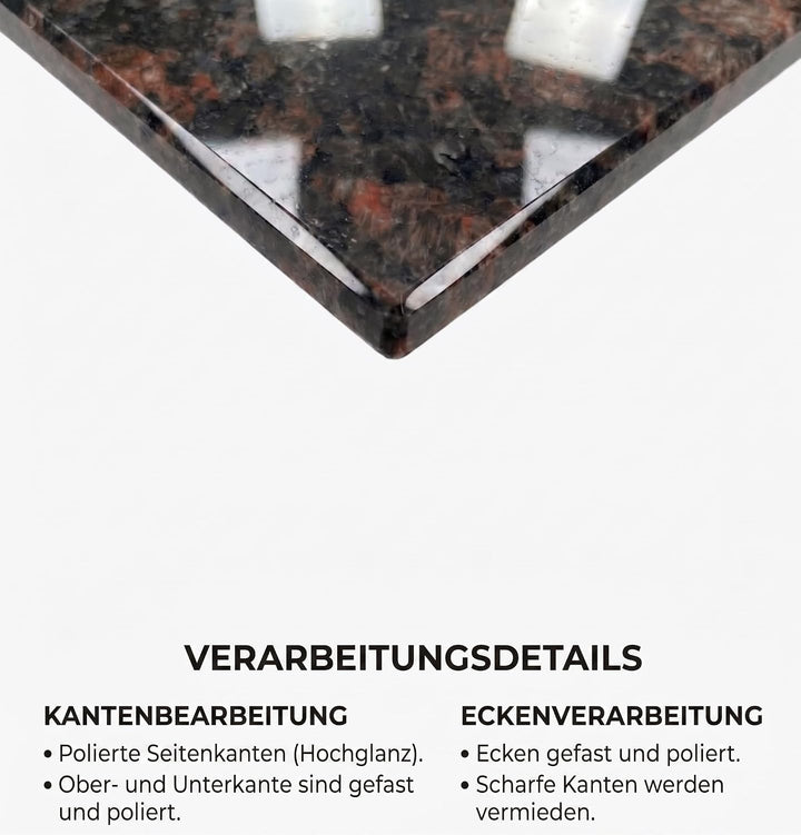 Granit Schneidebrett Servierbrett und Herdabdeckplatte Made in Germany edle Unterlegplatte aus massi