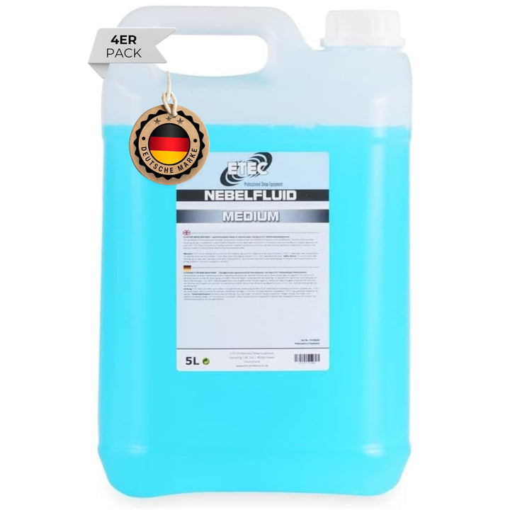 ETEC Professional Nebelfluid 20 Liter Medium Standard Nebel Rauch Fog Fluid 4x Medium 5 Liter, 4x Me