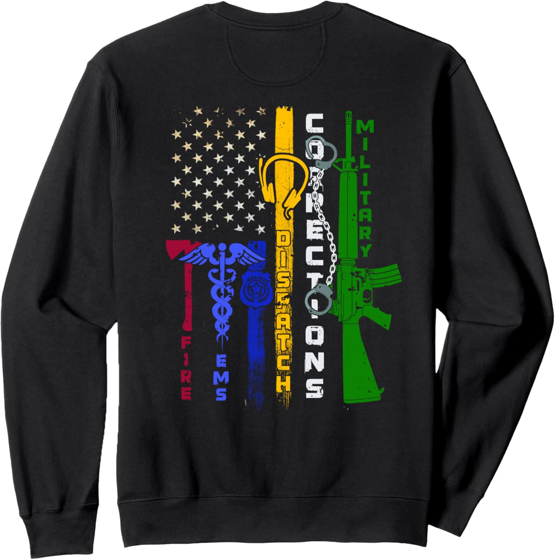 Ersthelfer Design auf der Rückseite der Kleidung Sweatshirt