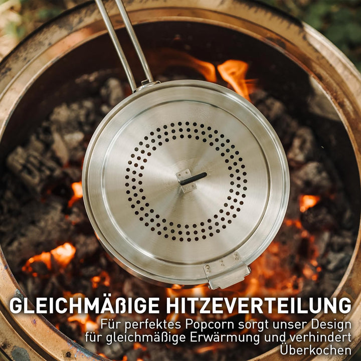 Solo Stove Lagerfeuer Popcorn Maker Edelstahl Popcorn Popper Feuerschale Zubehör 3 Quart Kapazität H