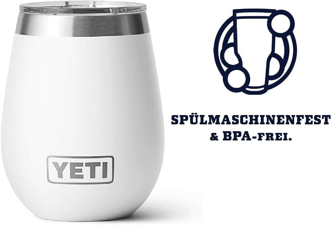 YETI Rambler Weinbecher, White, 10oz (296ml), White