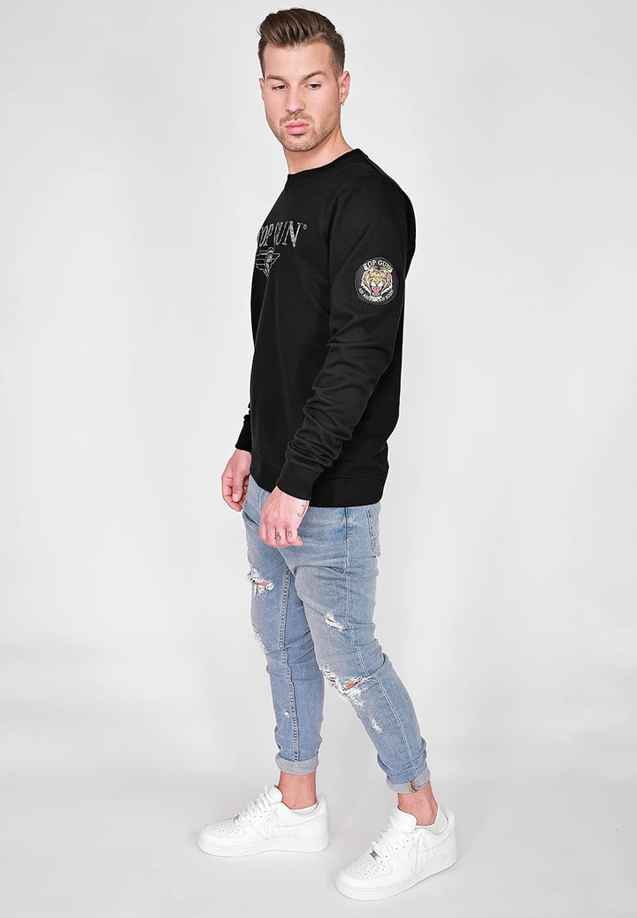 Top Gun Herren Sweater Tg20213005 Black,M