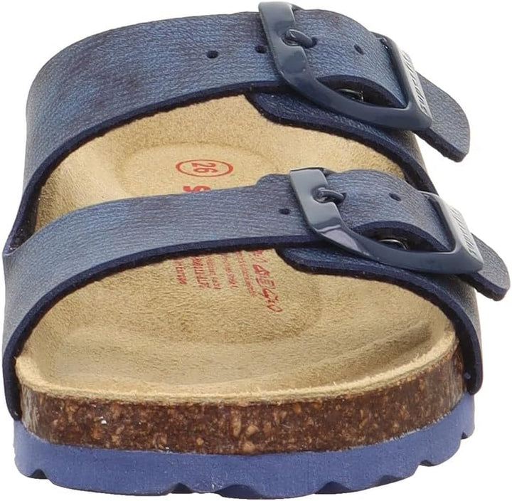 Superfit Jungen Fussbettpantoffel 1-800111 Hausschuh 24 EU Blau 8170, 24 EU Blau 8170