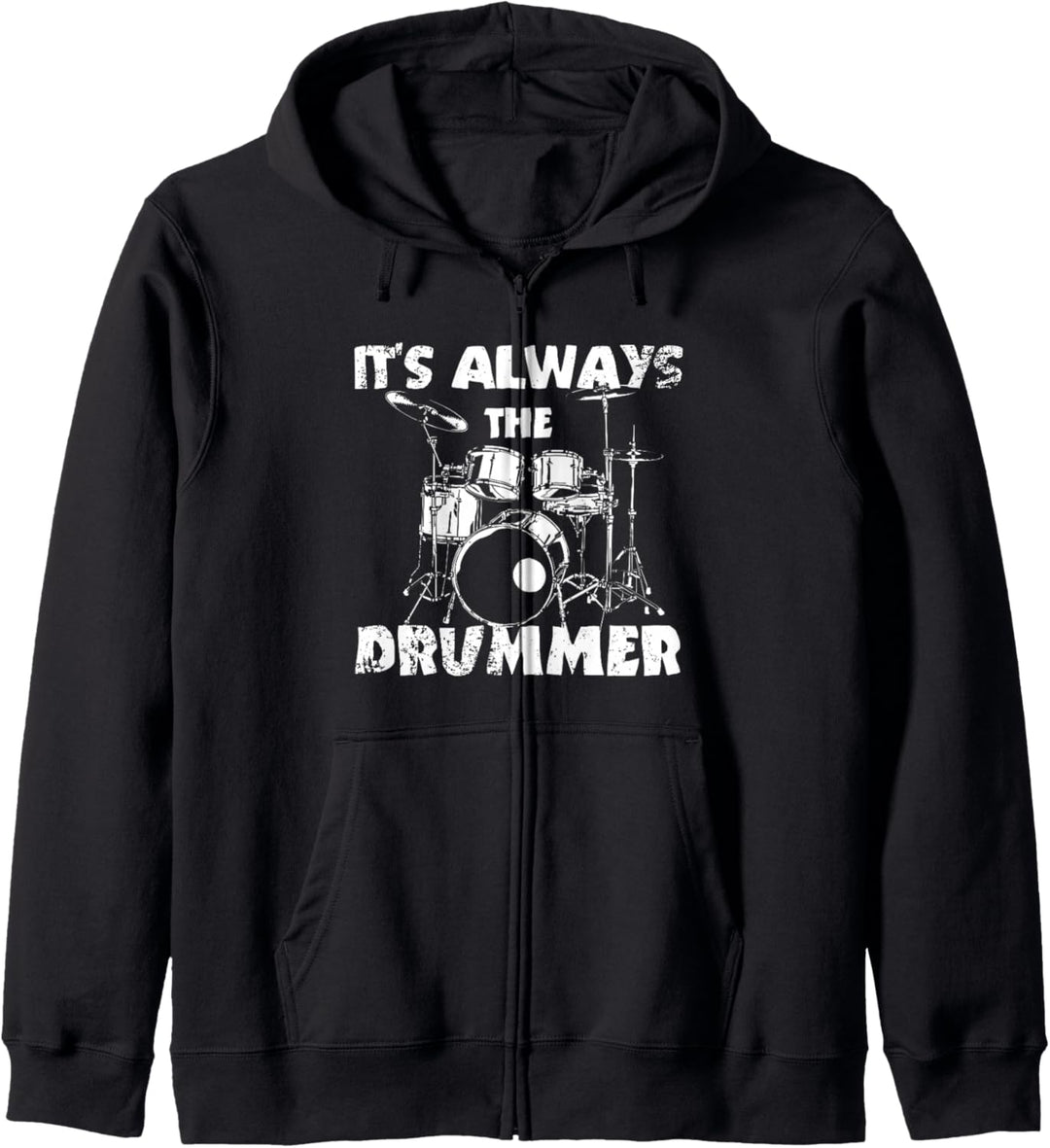 Lustiger Schlagzeuger Spruch Drummer Kapuzenjacke