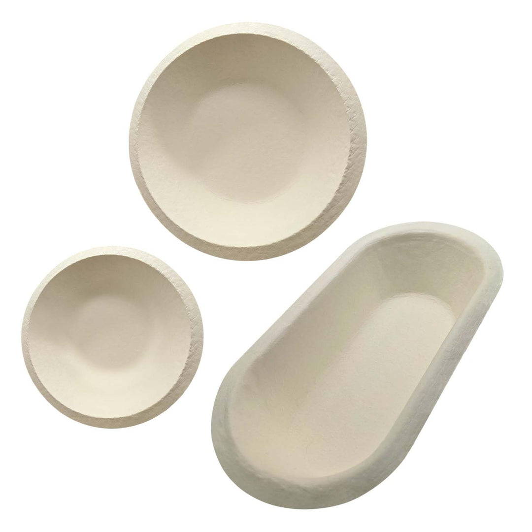 Bäckerei Spiegelhauer Gärkörbchen Set - 3er Set I Form Rund Gross 1kg + Rund Klein 500g + Oval 1kg I