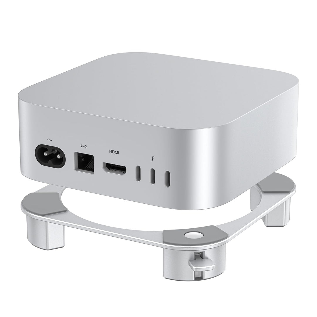 OMOTON Aluminium Ständer für Mac mini M4/M4 Pro, Leicht Erreichbarer Einschaltknopf, Belüftung & Küh