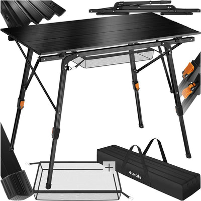 tectake® Campingtisch, Klapptisch aus Aluminium, Campingtisch faltbar, Reisetisch, Gartentisch klapp