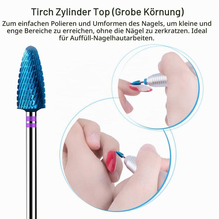 MelodySusie 7x Premium Wolframcarbid Hartmetall Bits Set Professioneller Schleifkörper Schleifkopf N