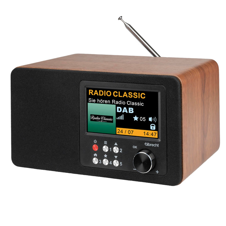 Albrecht DR 863 Digitalradio Mono, DAB+/UKW, grosses 4,3" Farbdisplay, ASA | 4,3" Farbdisplay, ASA-W