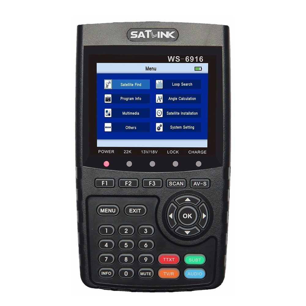 SATLINK WS-6916 HD Digital Satfinder Messgerät DVB-S DVB-S2 / MPEG-2 & MPEG-4 HDMI