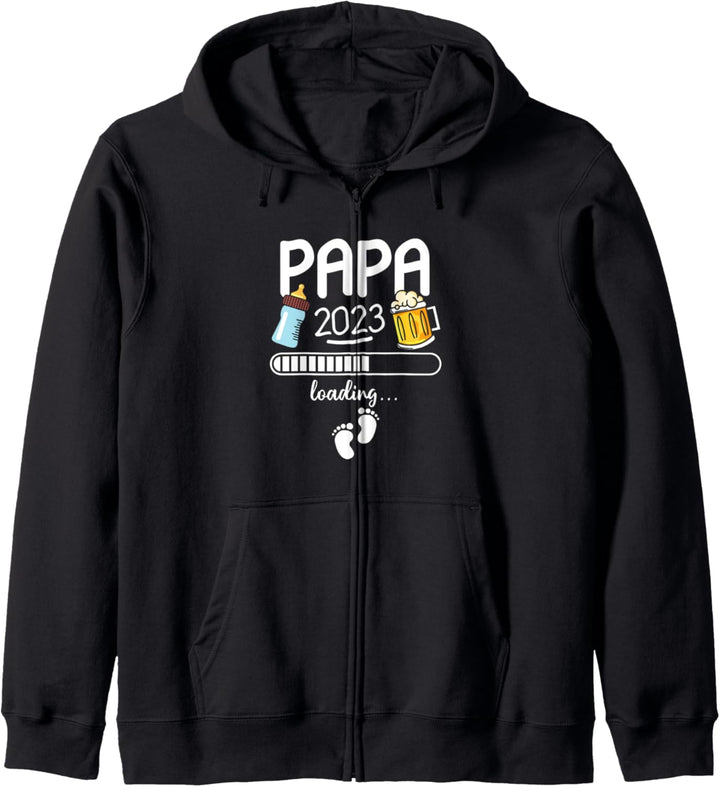 Werdende Papa Geschenk für werdende Vater Papa 2023 Loading Kapuzenjacke