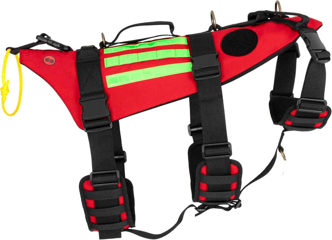 ELITE BAGS - RESCUE'S Dog Geschirr für Hunde | Grösse L | Komfortables Geschirr | mit Reflexstreifen