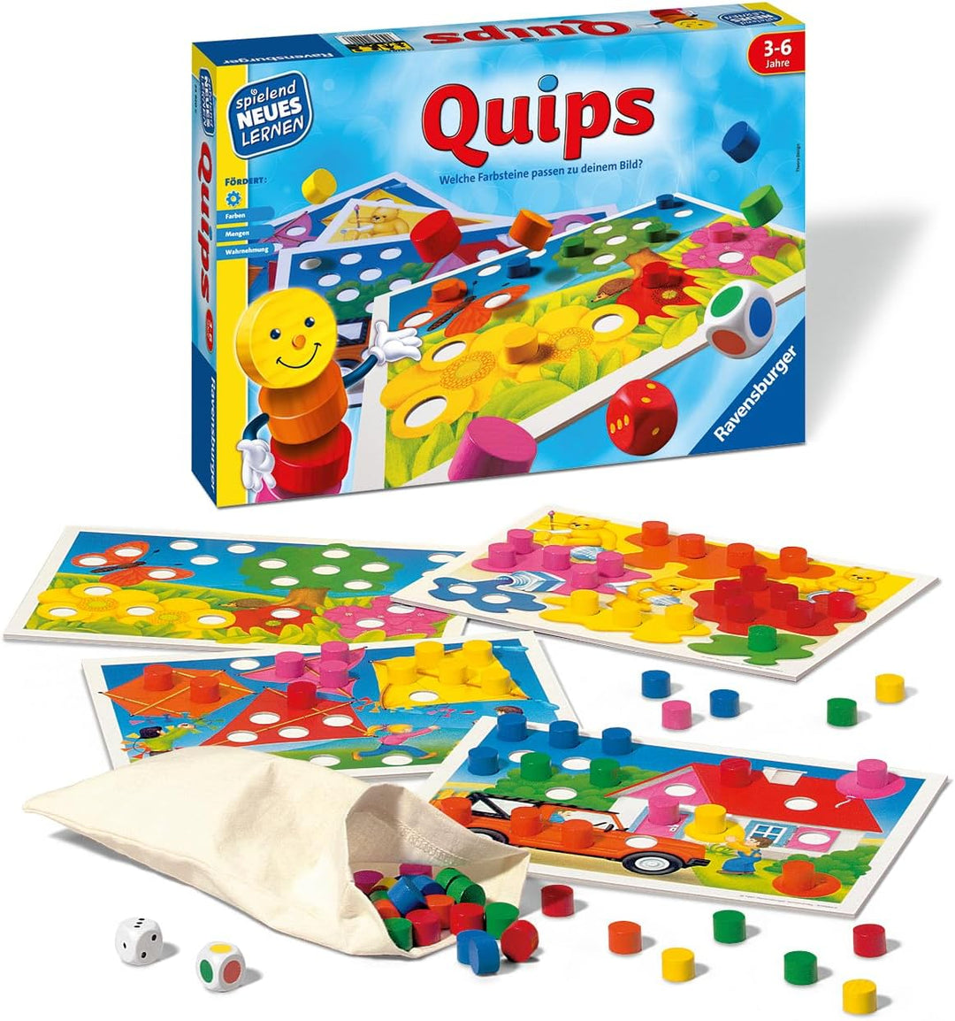 Ravensburger 24920 - Quips - Spielen und Lernen für Kinder, Lernspiel für Kinder von 3-6 Jahren, Spi