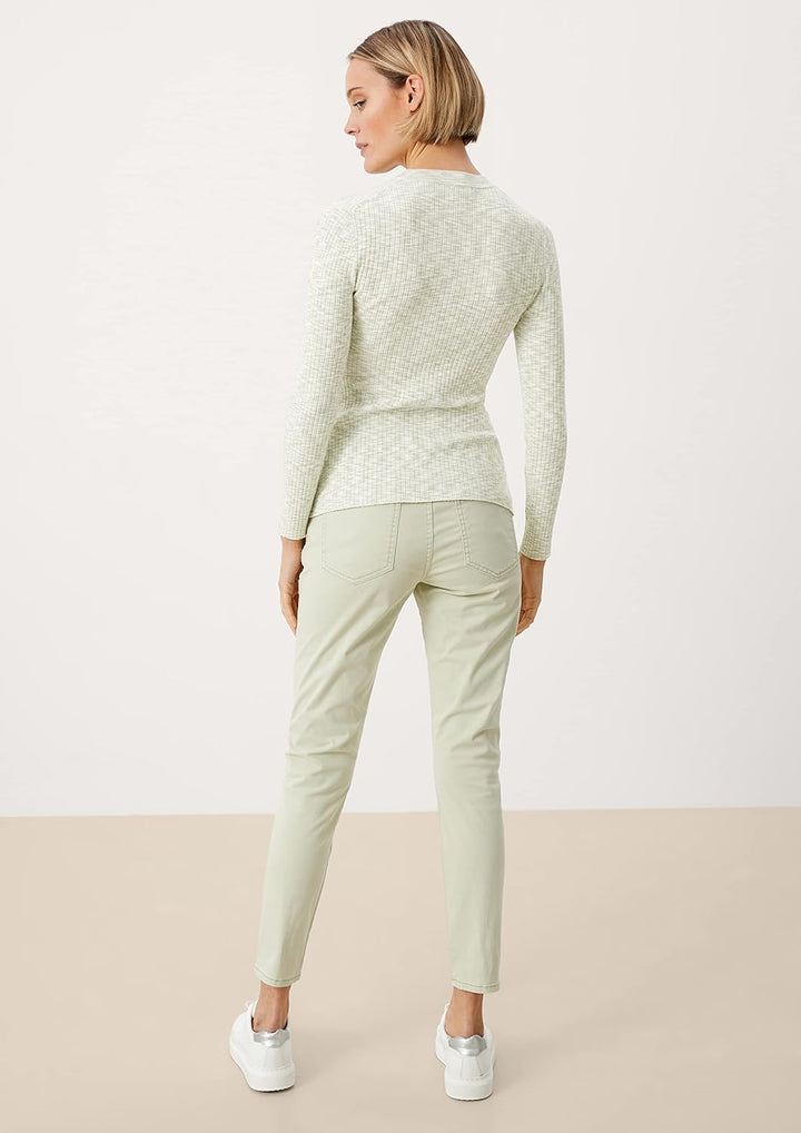 s.Oliver Damen Sweater 34 Sage Melange, 34 Sage Melange