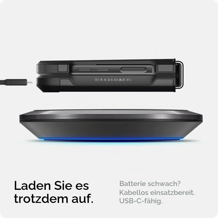 Spigen Tough Armor Hülle Kompatibel mit Samsung Galaxy Z Flip 4 5G -Schwarz