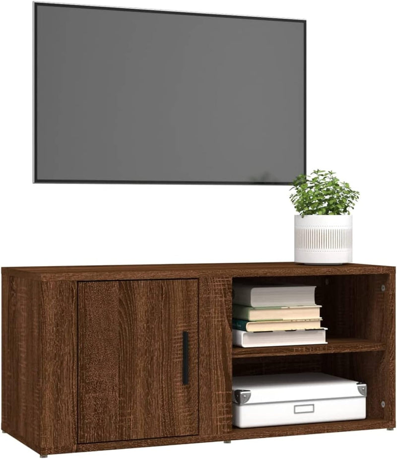 Tidyard TV Schrank mit 3 Fächer Lowboard TV Möbel Fernsehschrank Fernsehtisch TV Board Fernsehmöbel