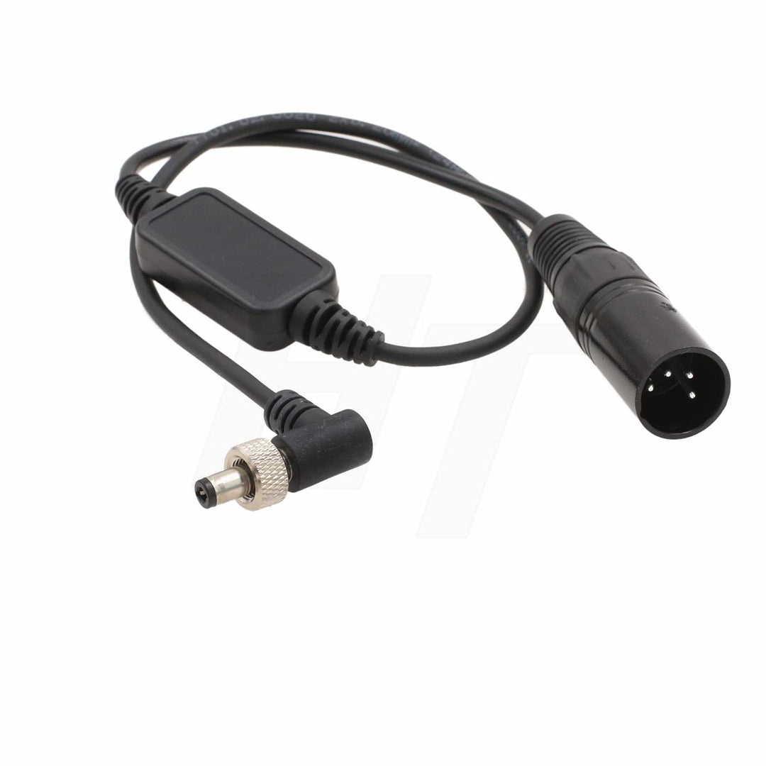 XLR 4-Pin 12V Locking DC Barrel Power Cable for Blackmagic Video Assist 12G HDR, Atomos Ninja V Moni