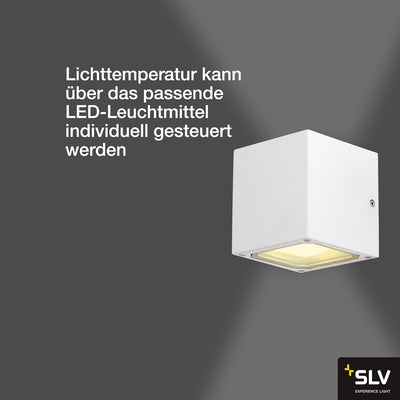 SLV SITRA CUBE | Aussenbeleuchtung von Hauseingang, Wänden, Wegen, Terrassen, Fassaden, Treppen, Wan