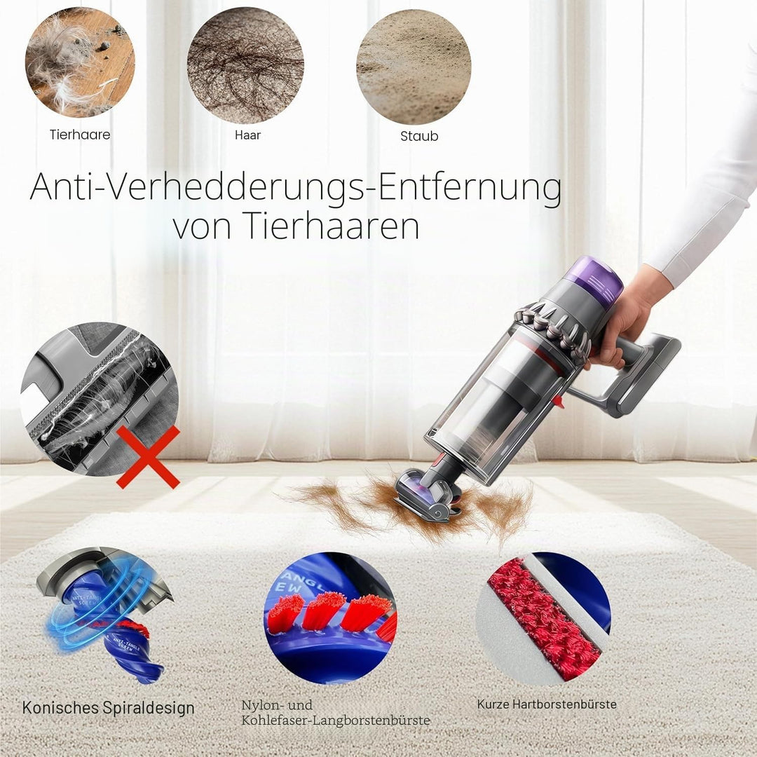 Mini Turbinendüse für Dyson V7 V8 V10 V11 V15 Staubsauger,Elektrische Matratzenbürste Kompatibel für