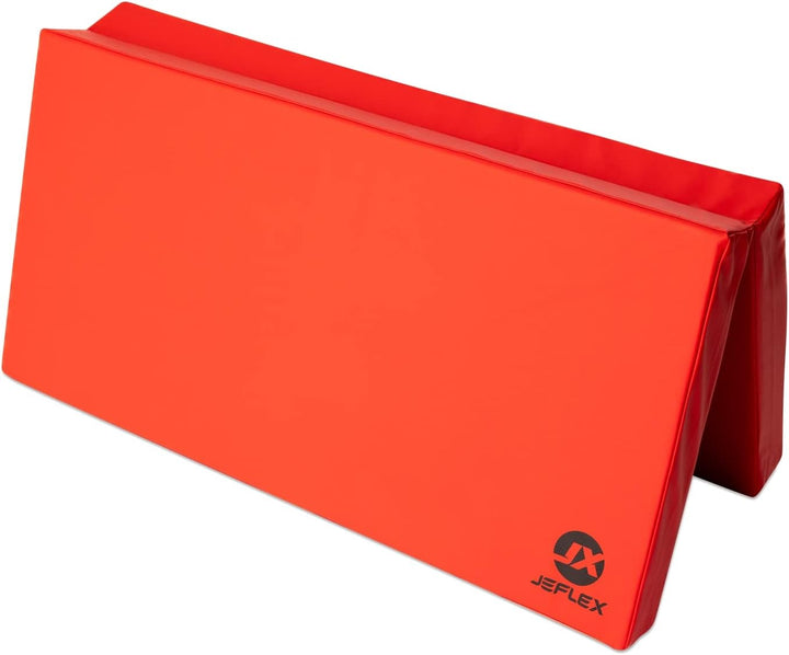 Jeflex - rote klappbare Weichbodenmatte & Turnmatte 100 x 100 x 8 cm MADE IN GERMANY/faltbare Gymnas
