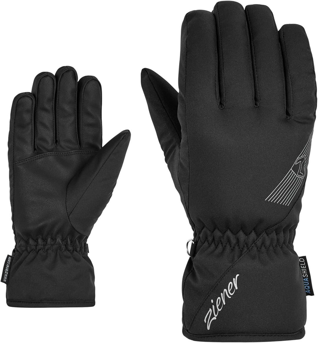 Ziener Damen Korena Ski-Handschuhe/Wintersport | wasserdicht, atmungsaktiv 6 Schwarz, 6 Schwarz