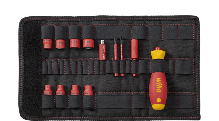 Wiha Schraubendreher und Steckschlüsseleinsatz 1/4" Set slimVario electric gemischt 14-tlg. inkl. Fa