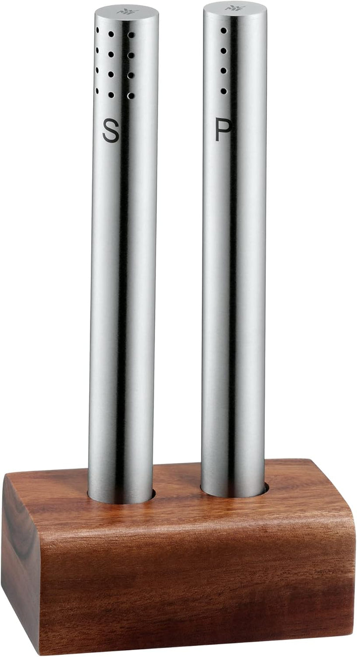 WMF Salz- und Pfefferstreuer Set 3-teilig, Salzsteuer klein, Pfefferstreuer & Küchenhandtuch-Set 3-t