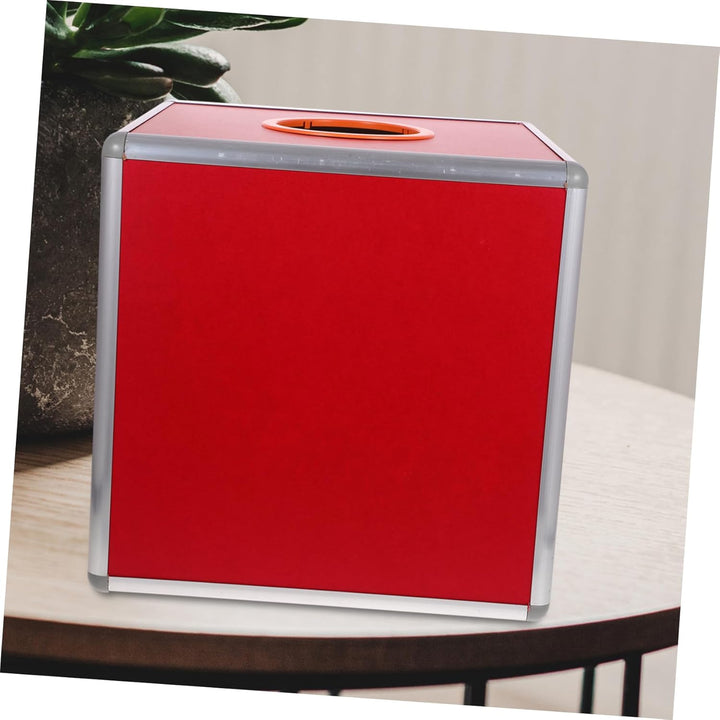 Cabilock Trompetenzubehör Vorratsbehälter Raffle Box Aluminiumlegierung Raffle Game Box Metall Wahlk
