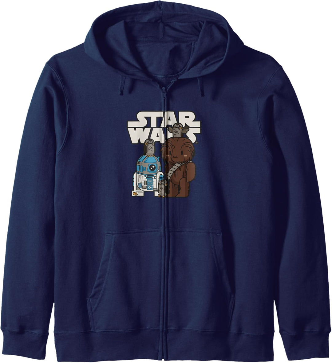 Star Wars Last Jedi R2-D2 Porgs Chewie Cutie Cartoon Kapuzenjacke