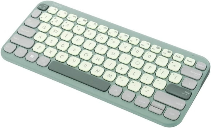 ASUS Marshmallow Tastatur KW100, QWERTZ DE Layout, kabellos, Bluetooth, flaches Profil, Farbe Green