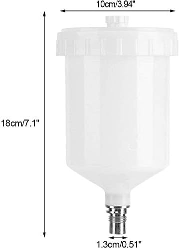 600ML Kunststoff Hvlp Malen Tasse (18 * 10cm)