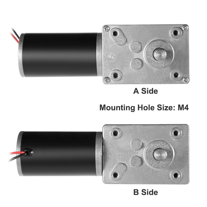 sourcing map Doppelwellen Wurm Zahnrad Motor DC 12V 40RPM Hoch Drehmoment Geschwindigkeit Reduzierun