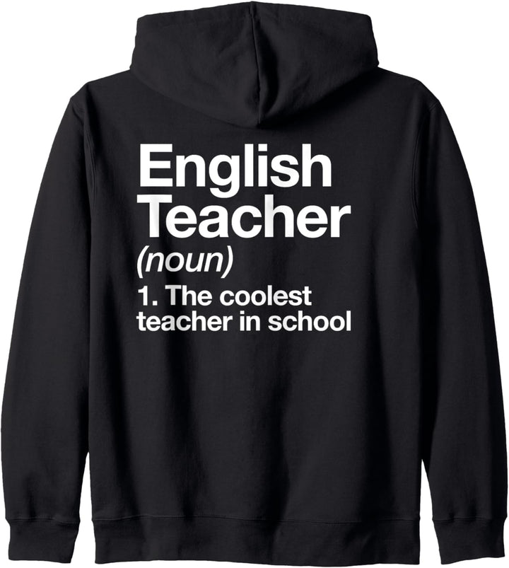 Englischlehrerin Teacher Definition Lustige Schule Kapuzenjacke