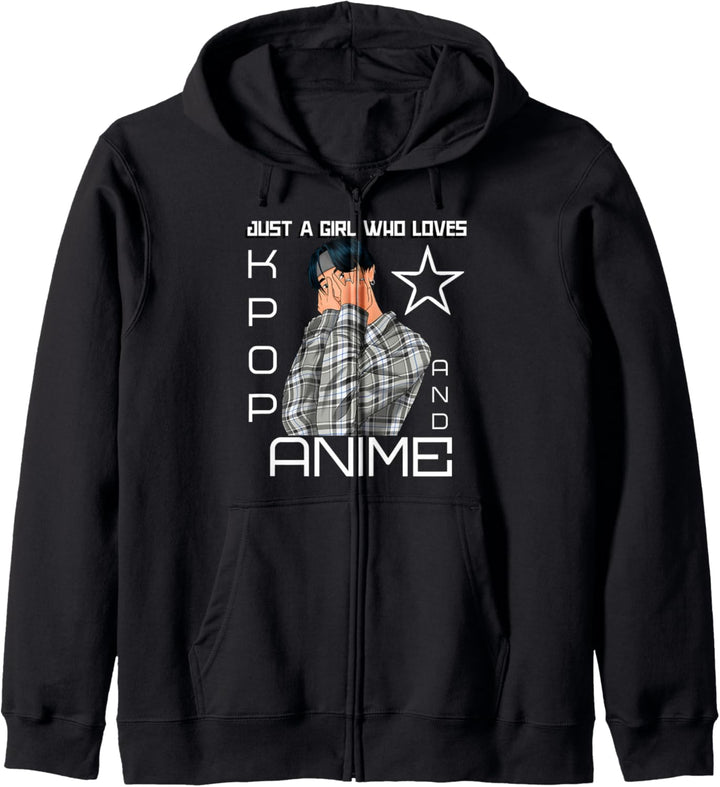 Just A Girl Who Loves K-Pop And Anime KPOP Kapuzenjacke