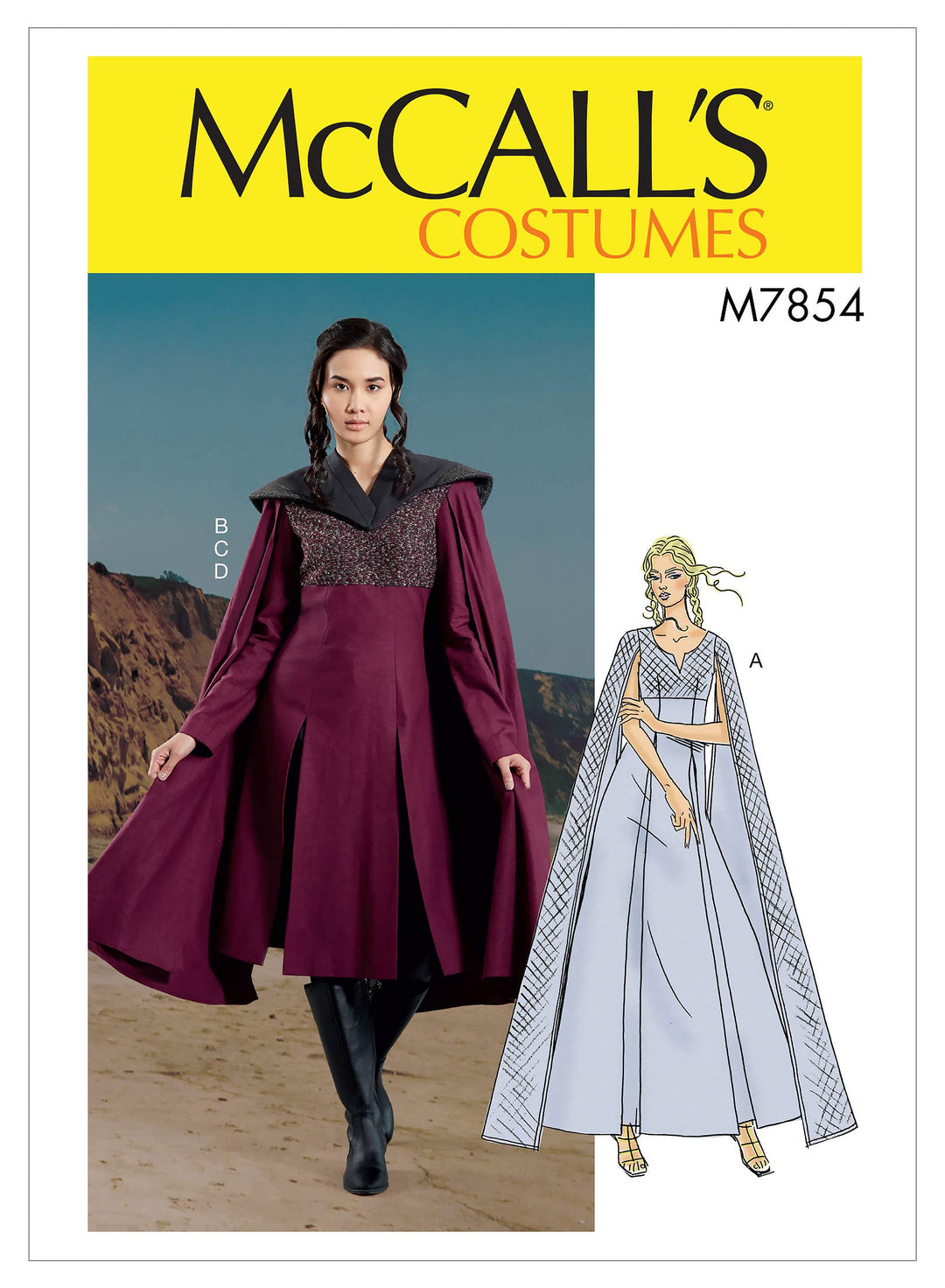 McCall's Patterns McCall's M7854A5 Women's High Fantasy Queen Cosplay Costume Sewing Pattern, Sizes