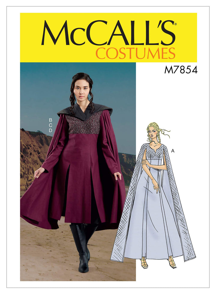 McCall's Patterns McCall's M7854A5 Women's High Fantasy Queen Cosplay Costume Sewing Pattern, Sizes