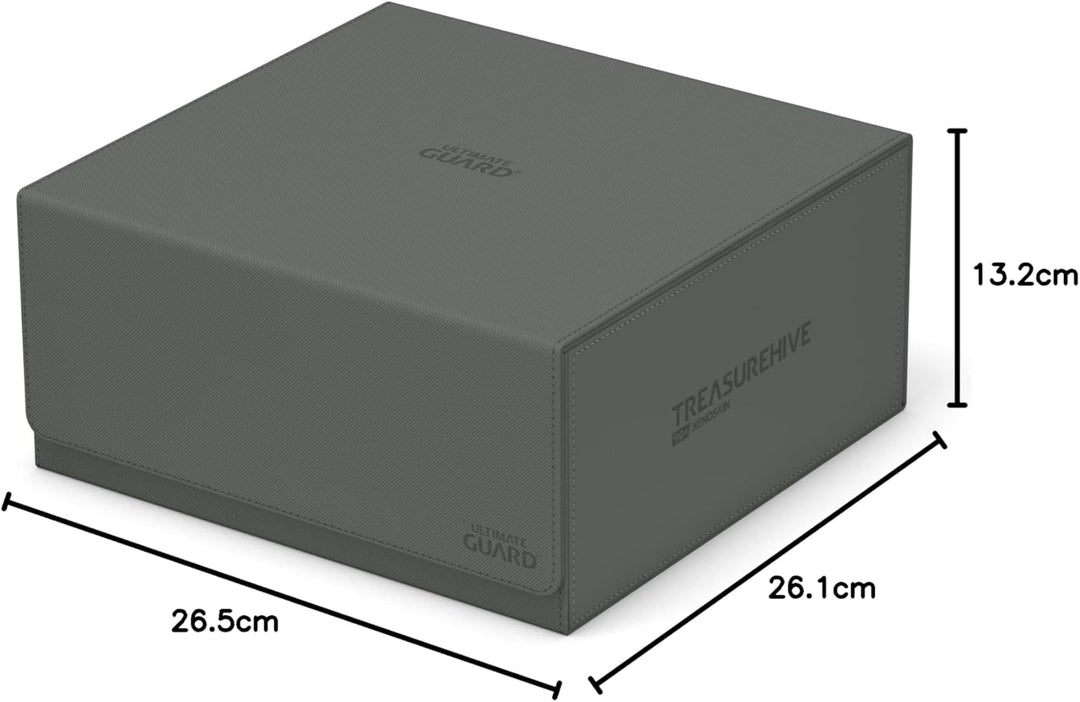 Ultimate Guard Unisex-Adult Treasurehive 90+ Xenoskin Kartenbox 252 x 252 x 125 mm Grau, 252 x 252 x