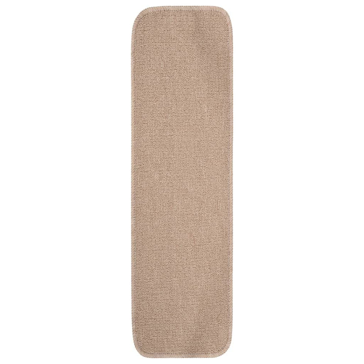 homiuse Antirutsch Stufenmatten 15 STK. 75x20 cm Beige Rechteckig Treppenstufen Matten Modern Stufen