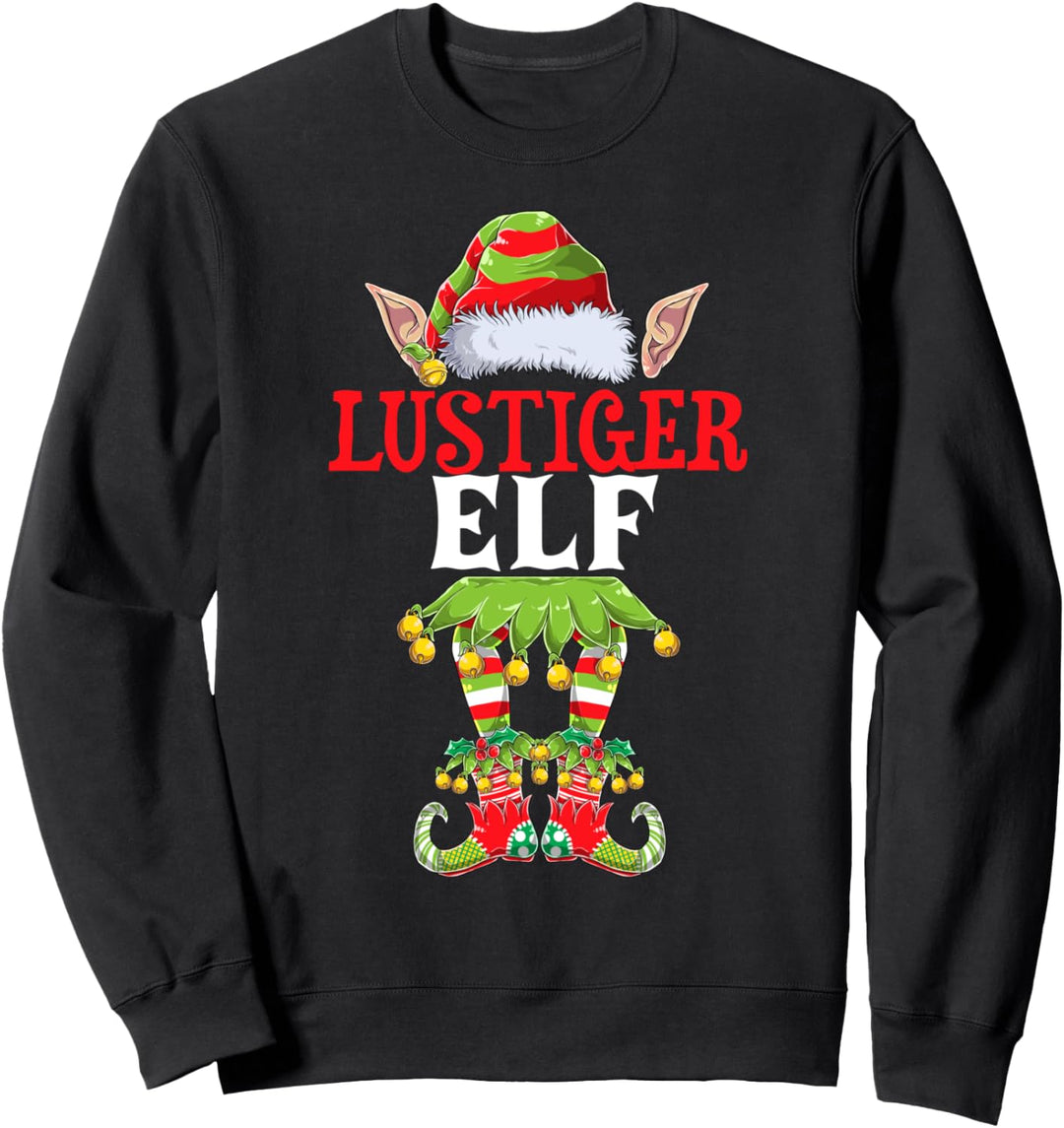 Lustiger Elf Familien Outfit Weihnachten Partnerlook Elfen Sweatshirt