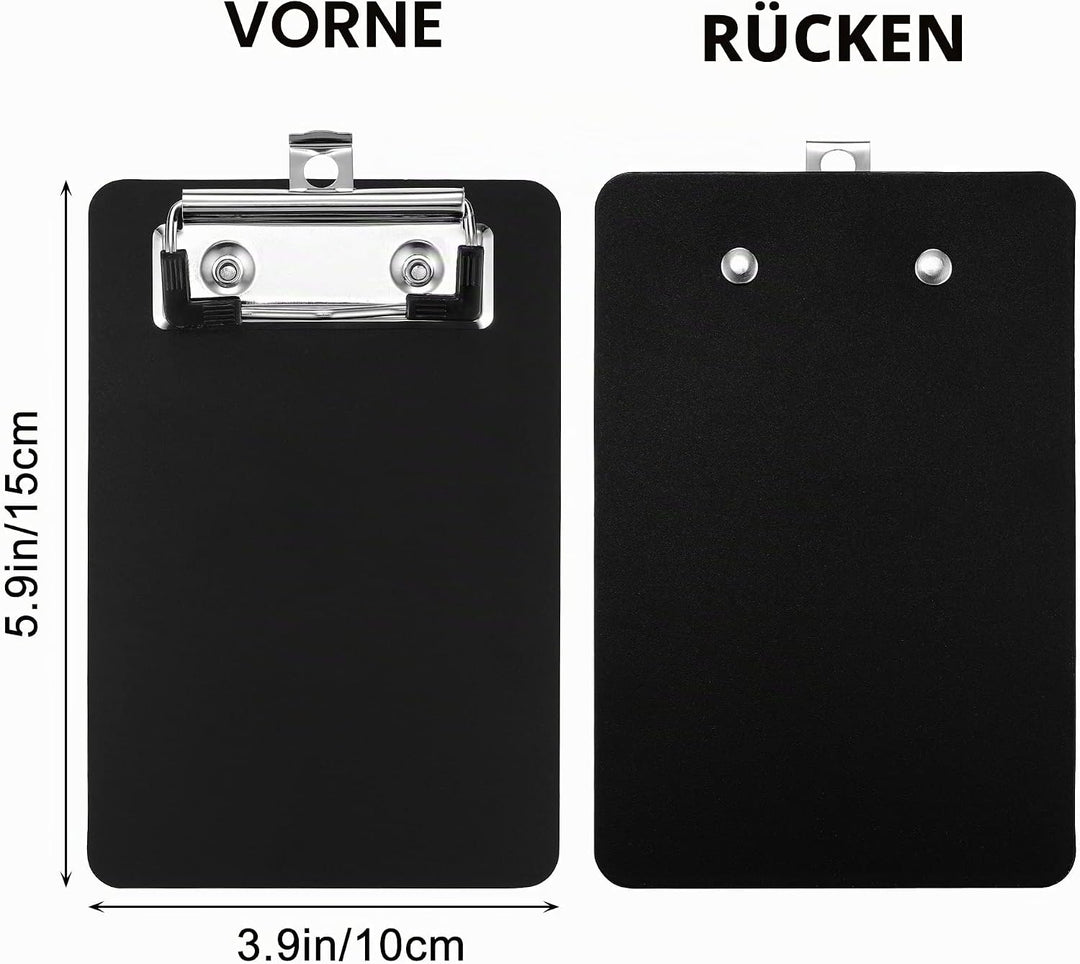 12 Stück Mini Klemmbrett 10X15CM Klein Schreibbrett Clipboard für Hotels, Bar, Kneipe, Restaurant (S