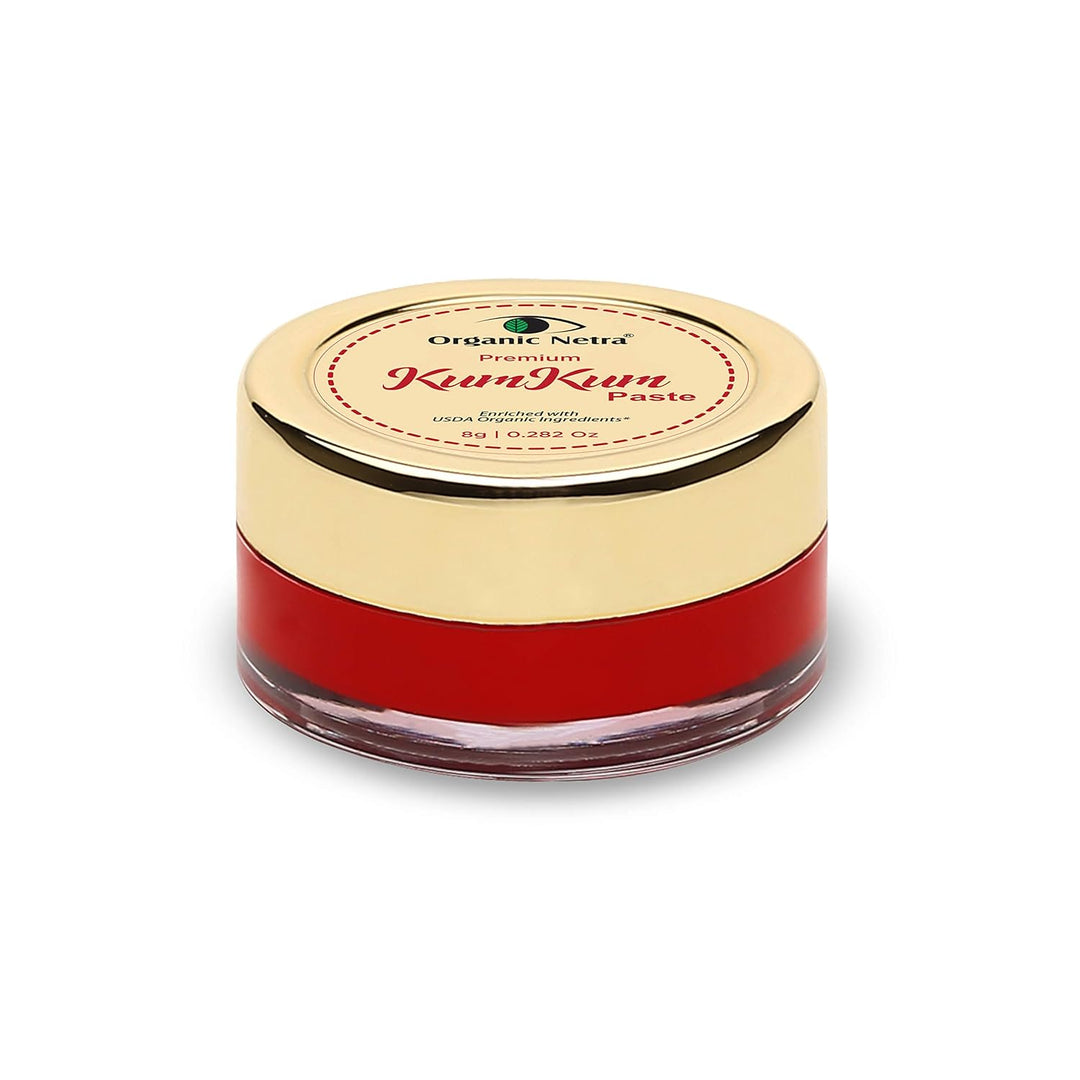 Organic Netra Sindoor/Kumkum-Paste – 100 % chemikalienfrei, komplett natürlich, kein Blei, kein Quec