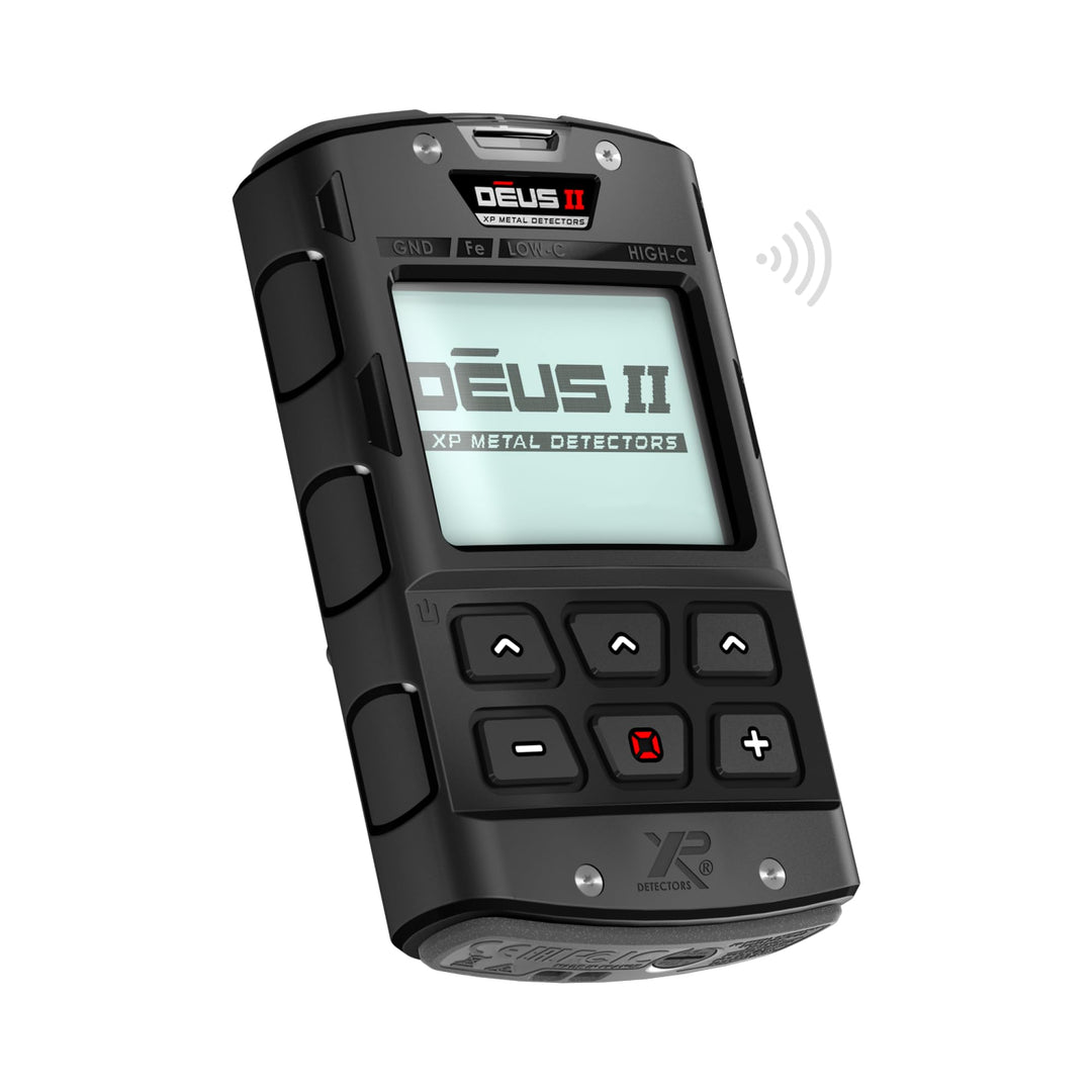 XP Metal Detectors Deus II Kabellose Fernbedienung, stossfest und 20 Meter IP68 wasserdicht - für in