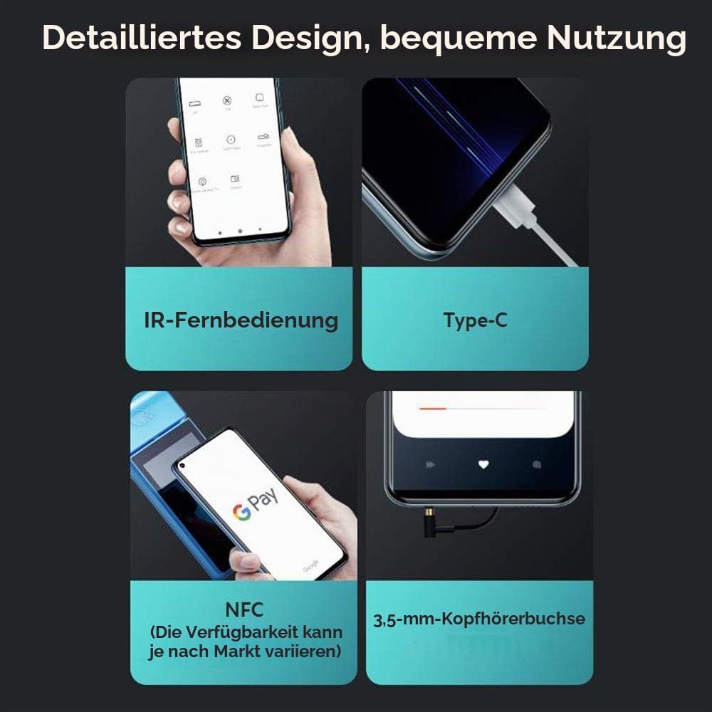 Xiaomi Redmi Note 9 4GB RAM 128GB Polar White, Deutschland Weiß 4GB+128GB