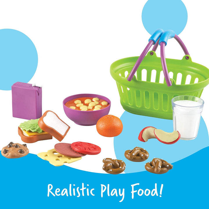 Learning Resources New Sprouts Frühstücks-, Lunch- und Dinner-Set Drei Mahlzeitenkörbe, Drei Mahlzei