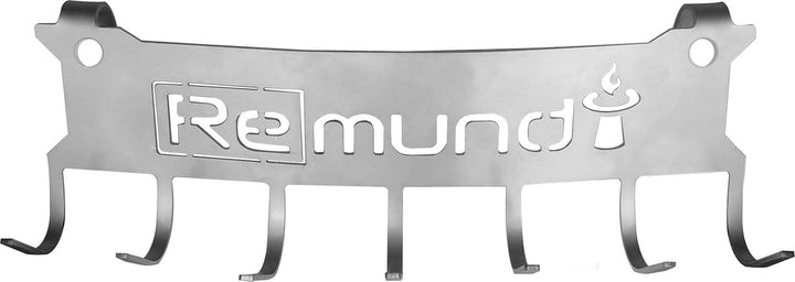 Grillbesteckhalter gewölbt, Silver, 14 x 28,5 x 5,5 cm