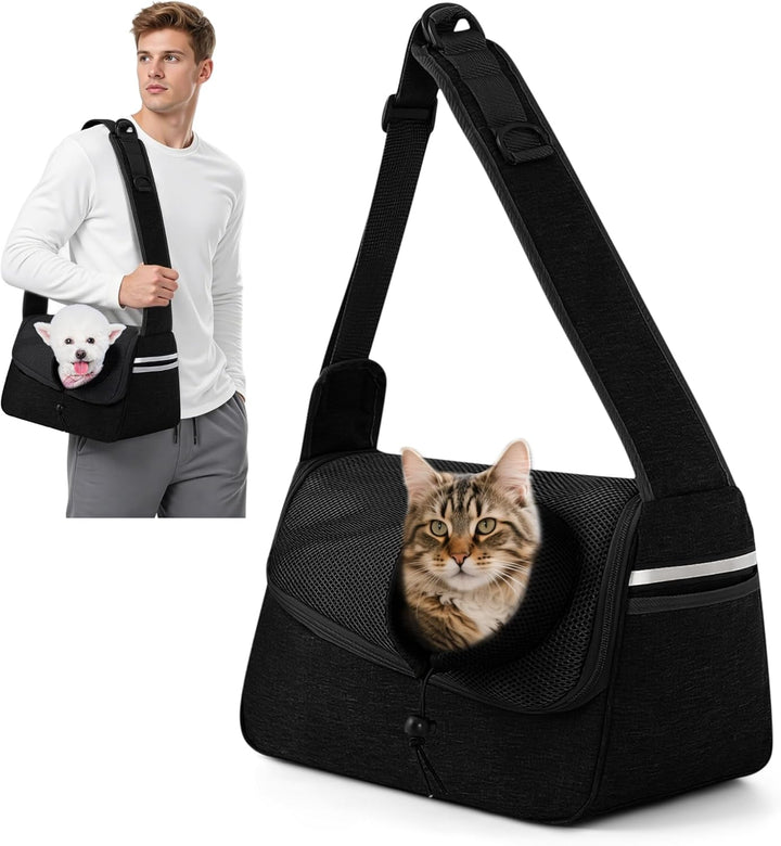 ALLSOPETS Hundetasche Tragetuch Hund Schultertasche Katzentragetasche Haustiere Tasche für Katzen un